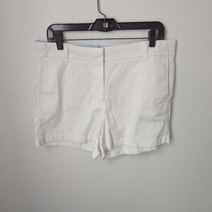 NWT J. Crew Women's White 4" Shorts, 12